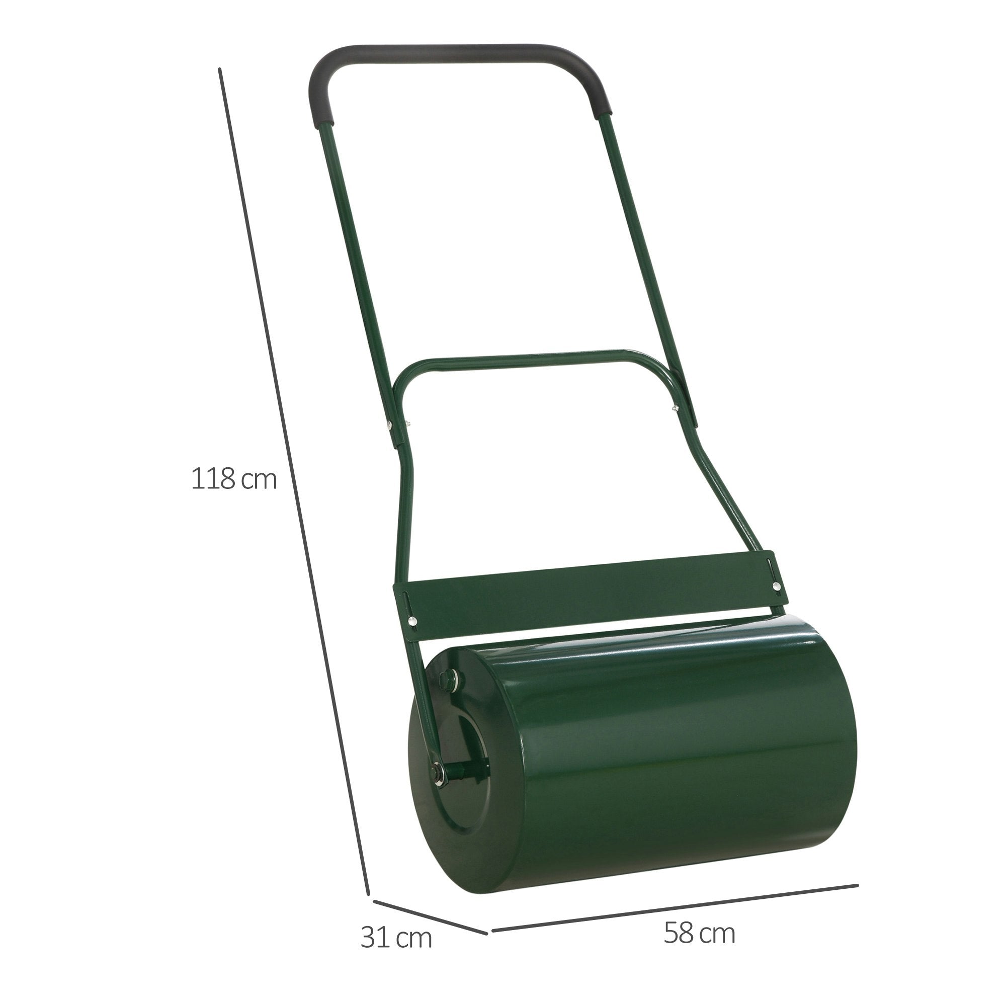 Lawn Roller 40 L – Hand Push & Tow Roller for Lawn Care & Gardening
