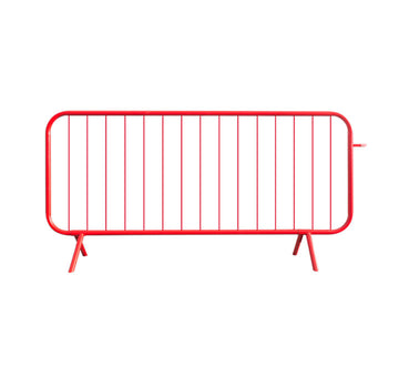 Crowd Control Barrier with Fixed Legs - Red
